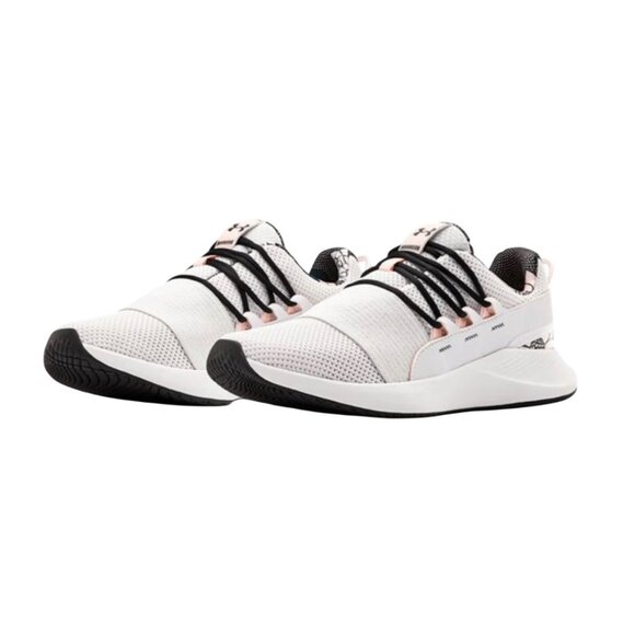 Under Armour Womens UA Charged Breathe FN Print Sport Style Shoes Size 7 White - Picture 2 of 8